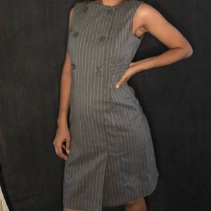 COPY - Grey pinstripe dress